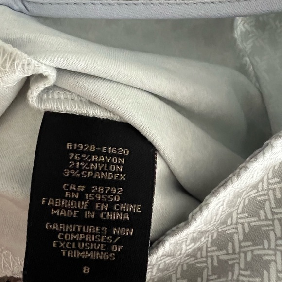 Renuar Women's Gray and Cream Patterned Pants - Picture 4 of 4